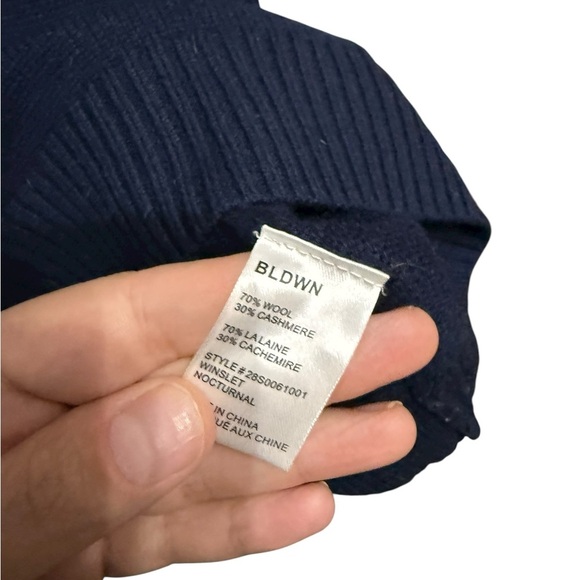 Baldwin BLDWN Women’s Wool Cashmere Preppy Striped Crewneck Sweater M2BSC061001 - Picture 4 of 9